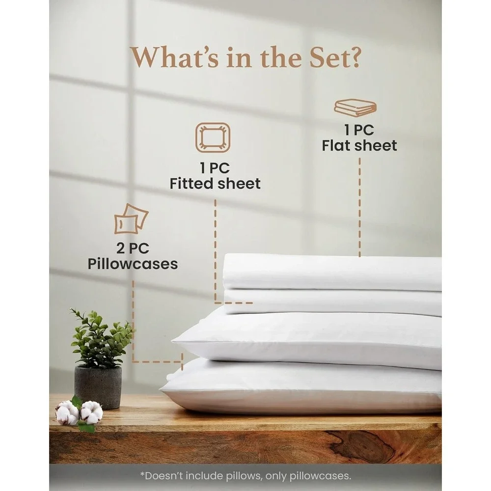 Good Sleep 1000 Thread Count KING Sheet Set Egyptian Cotton 4 Piece 16
